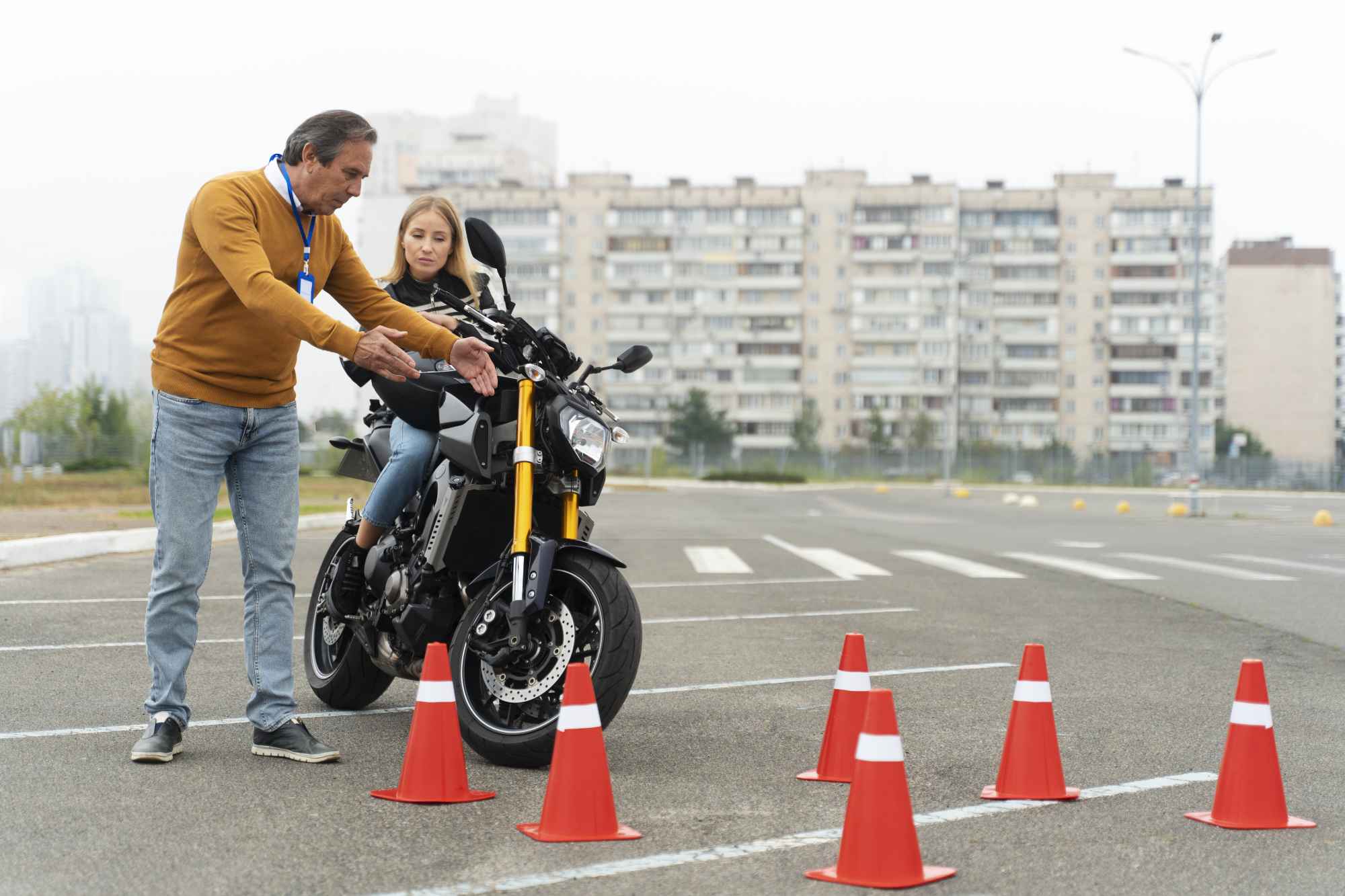 Open road used for Rider Drive School lessons
